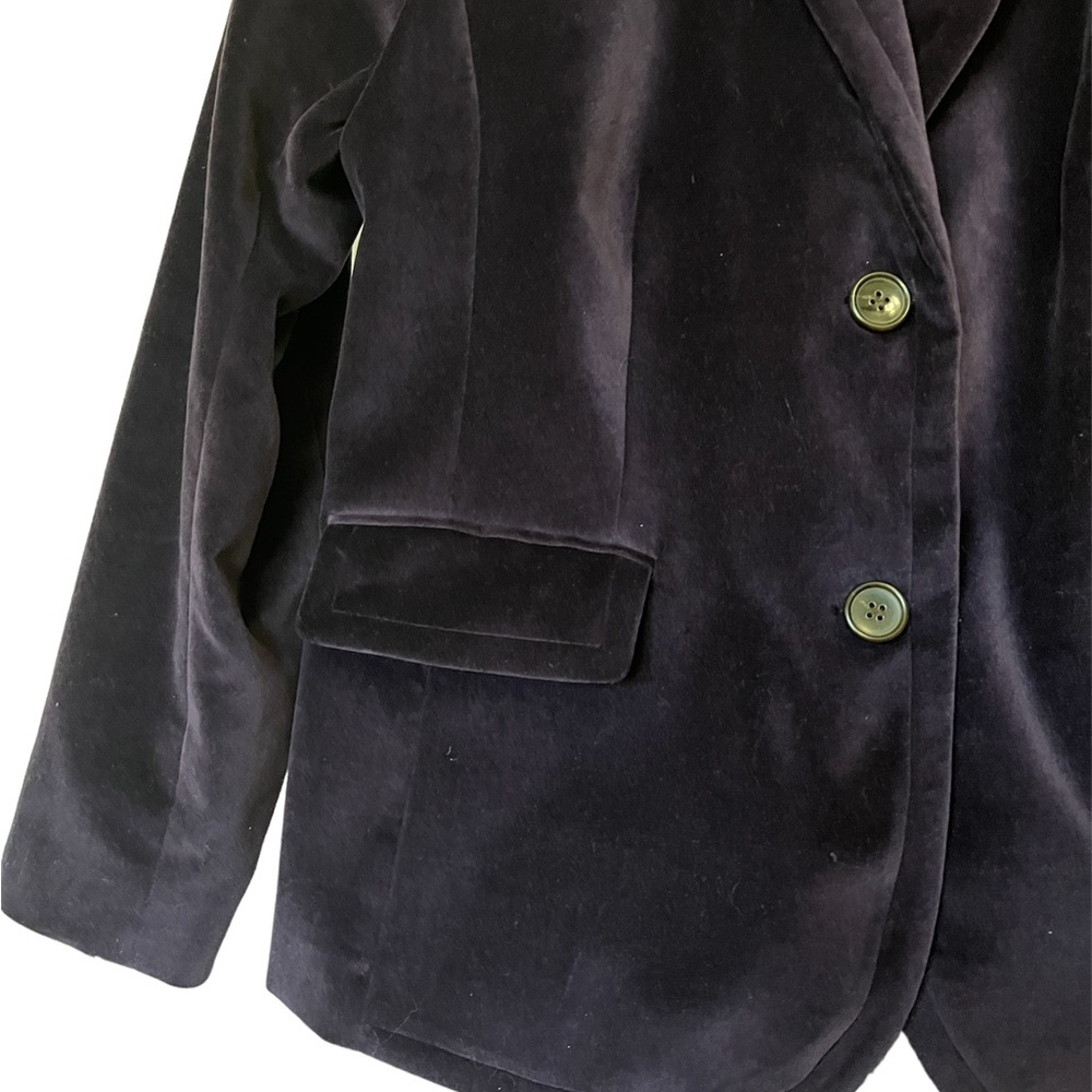 Talbots Purple Velvet Blazer - Picture 4 of 7